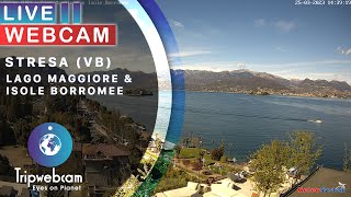 Stresa Live Webcam  Lago Maggiore e Isole Borromee [upl. by Annaiuq]