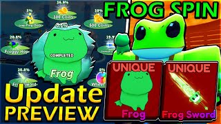 BLADE BALL Frog Event amp Frog Sword  Update Preview [upl. by Inittirb]