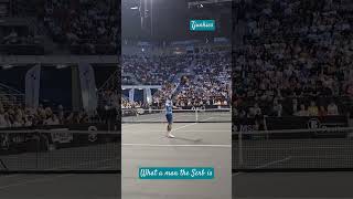 Novak Djokovic vs Dimitrov bulgaria serbia tennis exhibition match tennis 2024 goat [upl. by Karwan]