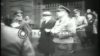 Former Prime Minister of France Pierre Laval is executed for treason Paris FrHD Stock Footage [upl. by Dorraj633]