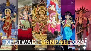 Khetwadi Ganpati Darshan 2024 mumbai Tallest ganpati viralvideo fyp ganeshchaturthi god [upl. by Ecniv]