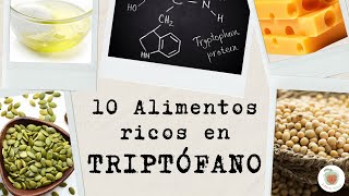 10 Alimentos RICOS en TRIPTÓFANO para tu BIENESTAR [upl. by Tami872]