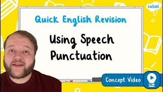 How Do You Use Speech Punctuation  KS2 English Concept for Kids [upl. by Reagen337]