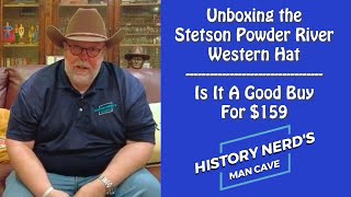 Unboxing The Stetson Powder River Western Hat  Is It A Good Buy For 159 [upl. by Euqilegna160]