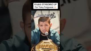 Khabib Helps Tony FergusonKhabibTheEagle ufc MMA [upl. by Ellehcyar]