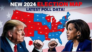 UPDATED 2024 US Election Map with Latest Poll Data from All 50 States [upl. by Pearson27]