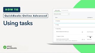 How to use tasks in QuickBooks Online Advanced [upl. by Savil]