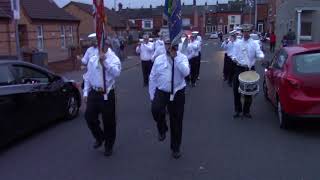 Everton Road Protestant Boys FB Liverpool  Four step Volunteers Memorial Parade 2018 [upl. by Eniamret]