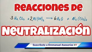 Reacciones de NEUTRALIZACIÓN ácido y base [upl. by Anirbak]