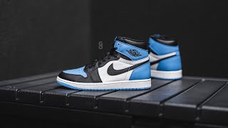 Air Jordan 1 Retro High OG quotUNC Toequot Review amp OnFeet [upl. by Mitinger357]