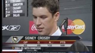 2005 NHL Entry Draft Sidney Crosby [upl. by Atikat]