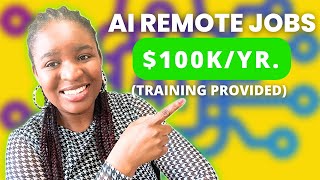 5 AI Work From Home Jobs Hiring Now  AI Remote Work Opportunities [upl. by Boff]