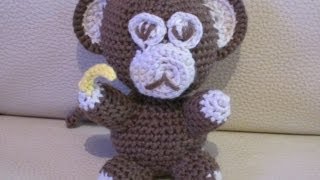 DIY TUTO CROCHET AMIGURUMI BOUGA LE SINGE  AMIGURUMI AVEC PATRON petit animaux au crochet [upl. by Aihselat437]