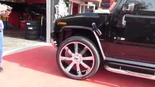 HILLYARDS RIM LIONS CUSTOM HUMMER H2 ON 32 INCH RIMS [upl. by Silber]