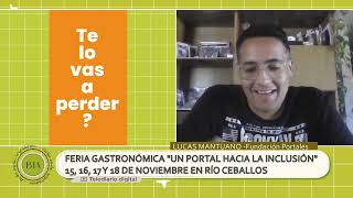 Feria gastronómica quotun portal hacia la inclusiónquot del 15 al 18 de noviembre en Río Ceballos CBA [upl. by Enovad]