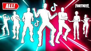 ALL TIKTOK DANCES amp EMOTES IN FORTNITE [upl. by Niraj]