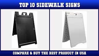 Top 10 Sidewalk Signs to buy in USA 2021  Price amp Review [upl. by Leahcimrej]