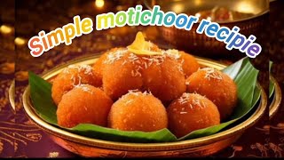 motichoor laddu recipe SRADHASCOOKINGANDVLOGS diwalispecialsweet dasaraspecial beasanladdudish [upl. by Nudnarb571]