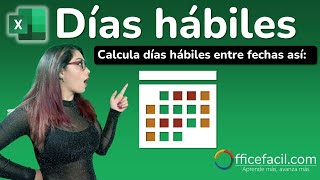 Días Laborales Excel  Calcular días hábiles entre dos fechas [upl. by Ahkihs]