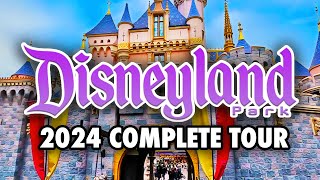 Disneyland Park 2024  Full Walkthrough amp Ride POVs 4K [upl. by Luane]