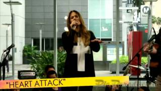 Pia Toscano performs quotHeart Attackquot on BiteSizeTV 31114 [upl. by Anniroc682]