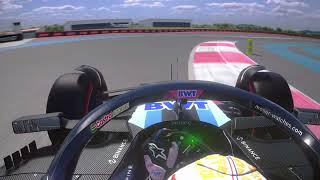 Onboard Pierre Gasly French GP 2024 Assetto corsa [upl. by Chaiken591]