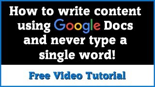 Google Voice Typing Tutorial [upl. by Lebyram]