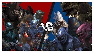 Halo 3 AI Battle  Brutes VS Elites Halo 3 Mods [upl. by Jacquie159]