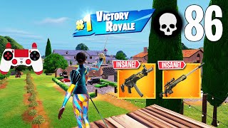 86 Elimination Solo Vs Squads Gameplay Wins Fortnite Chapter 5 PS4 Controller [upl. by Assertal]