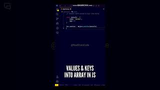 😍😍 Amazing way to convert both values amp keys into Array using JavaScript ES6 shorts javascript [upl. by Aruat]