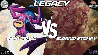 Dimir Tempo VS Eldrazi Stompy MTG Legacy [upl. by Arocal]