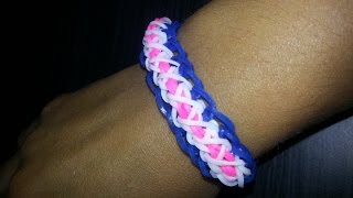 Bracelet Petites Croix Rainbow loom Tutoriel en Français [upl. by Adnovaj]