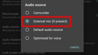 How to Change Phone Camera Settings for External Microphone Works for ANY phone [upl. by Alexine]