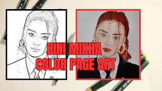 BINI MIKHA ART  MIKHA LIM  NATIONS GIRL GROUP binimikha bini [upl. by Maxi]