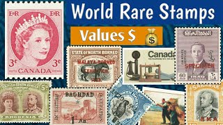 Rare Valuable Stamps Across The Globe  Philately From Rhodesia To India [upl. by Owen]