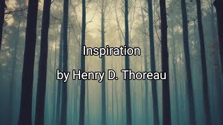 Inspiration by Henry D Thoreau  I [upl. by Nnasor]