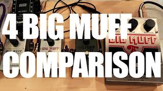 現行BIG MUFF4機種弾き比べ！  4 BIG MUFF Comparison [upl. by Reid]