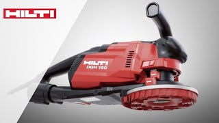 VORSTELLUNG Hilti DGH 150  Diamantenschleifsystem DGH 150 [upl. by Syhr627]