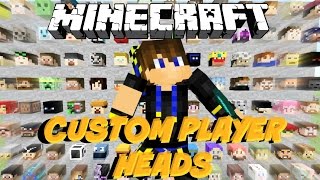 How To Get Custom Player Heads  Minecraft Tutorial [upl. by Edlin928]