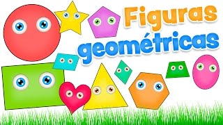 FIGURAS GEOMÉTRICAS para niños  Video infantil de las formas en español [upl. by Cordelie]