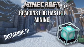 HOW TO USE HASTE II BEACON FOR MINING in Minecraft 1171 [upl. by Constancy]