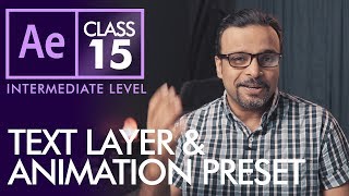 Text Layer and Animation Presets in After Effects  اردو  हिंदी [upl. by Derwin689]