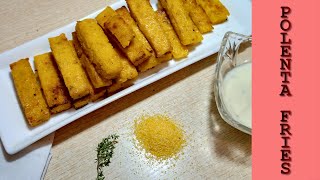 Baked Polenta Fries with Herbs  Frites de Polenta  بولينتا فرايز [upl. by Humphrey]