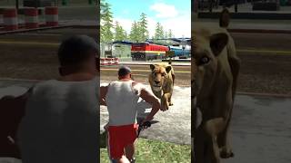 NEW LION ATTACK ON FRANKLIN INDIAN BIKE DRIVING 3D gta cargames3d bikegames gaming cargames au [upl. by Eden47]