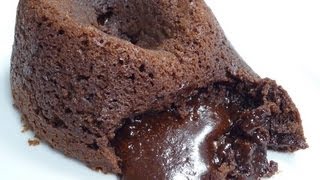 Chocolate Lava Cake Molten Chocolate Cake Schokokuchen mit flüssigem Kern selbst gemacht [upl. by Dlanigger361]