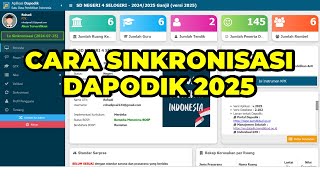 CARA SINKRONISASI APLIKASI DAPODIK VERSI 2025 SEMESTER GANJIL  CARA SINKRON DAPODIK VERSI 2025 [upl. by Caroline]