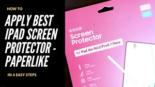 How to Apply Benks PaperLike Screen Protector for iPad and iPad Pro in 4 Easy Steps  Unboxing [upl. by Rybma21]