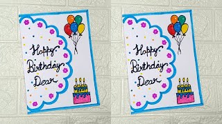 DIY  Happy Birthday greeting card for best friend  Birthday card ideas easy Handmade [upl. by Daggett]