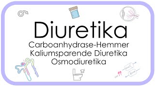 Diuretika  Pharmakologie Carboanhydrase Hemmer Kaliumsparende Diuretika Osmodiuretika [upl. by Southworth]