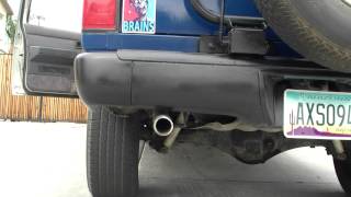 1995 Nissan Pathfinder V6 Straight Pipe from Cat Back [upl. by Allanson]